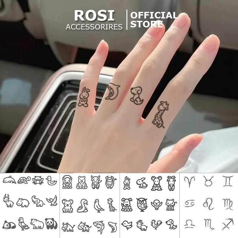  Miếng dán hình xăm mini 15 ngày chống nước hình xăm thảo dược tattoo tạm thời 