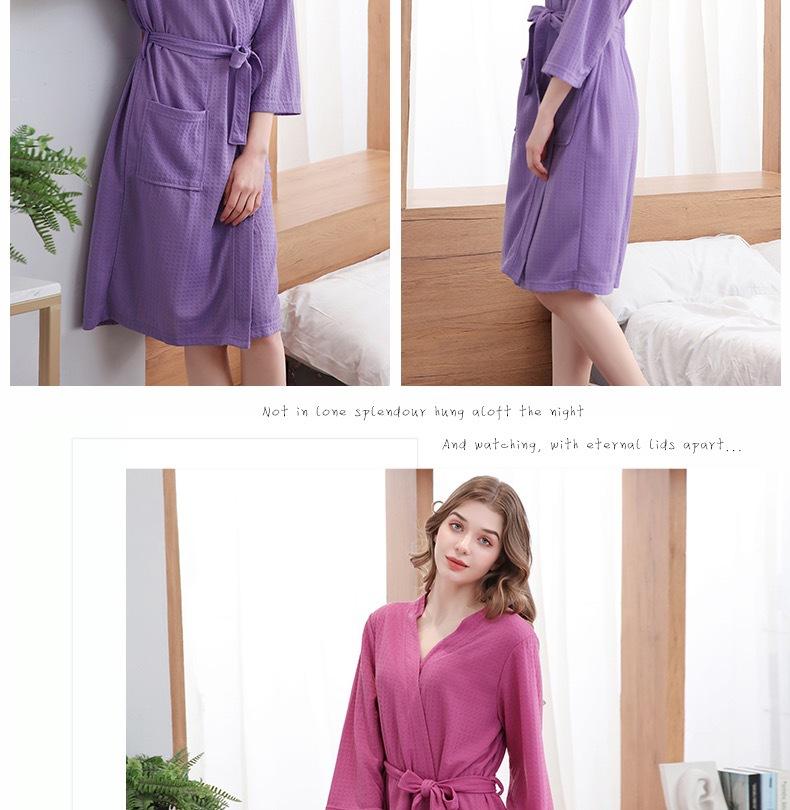 Product Introduction of Stylish Bathrobes for Men and Women  for Hotel Wholesale Wide and Absorbent Bathrobes for Relaxing 11