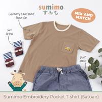 Gambar Sumimo Embroidery Pocket T-Shirt (Satuan) - Pink Rabbit, 7 dari Sumimo Kota Administrasi Jakarta Barat 3 Tokopedia