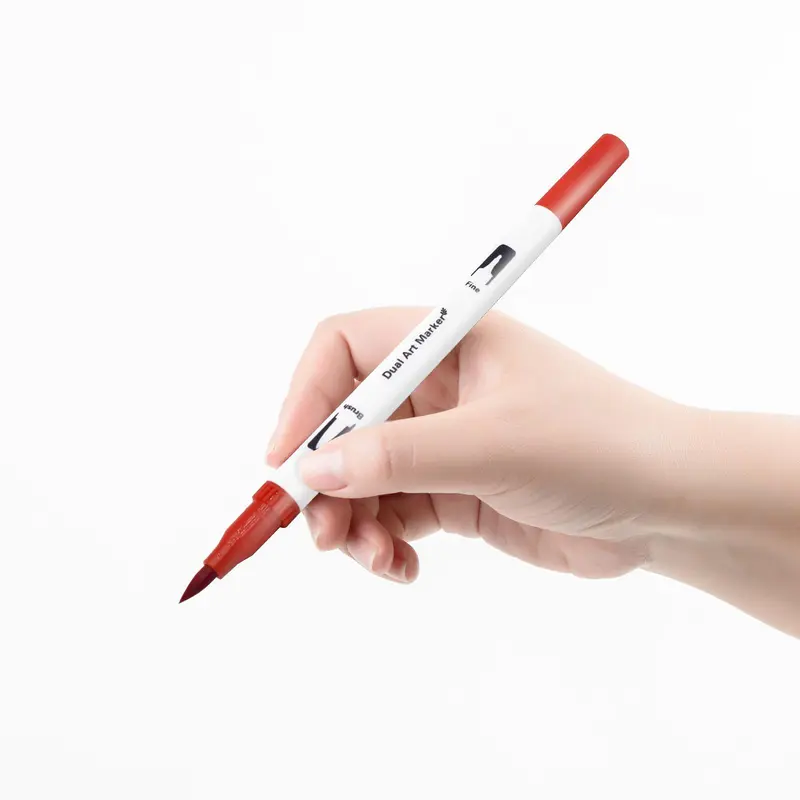 1 Set Dual Tip Marker Pen, Watercolor Marker Pen with 60 Colors, Art Pen For Calligraphy Painting Sketch 7