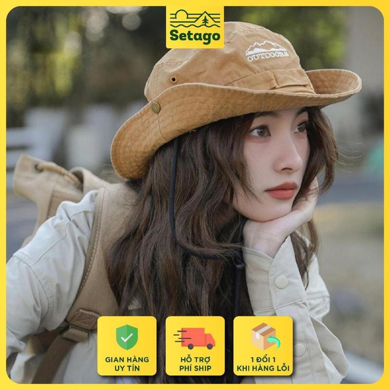  Mũ Bucket Outdoors - Mũ tai bèo mũ leo núi đi chơi picnic cắm trạị dã ngoại Voi Hat 