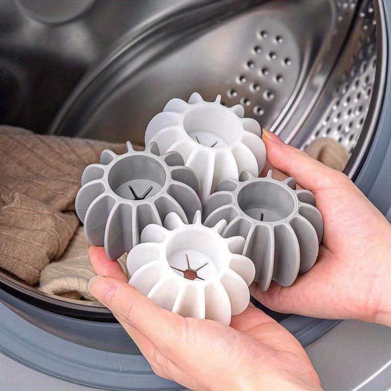 Product Introduction of Reusable Silicone Laundry Ball, 1 Count Pet Hair Remover, Washing Machine Cat Hair Catcher, Laundry Tool for Home Use 1