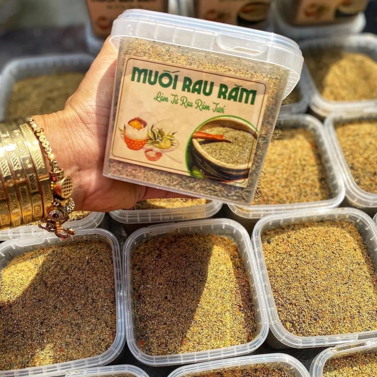 Muối tiêu lá chanh - muối lá é cay - Muối rau răm-300gr Tự nhiên Ít chất béo