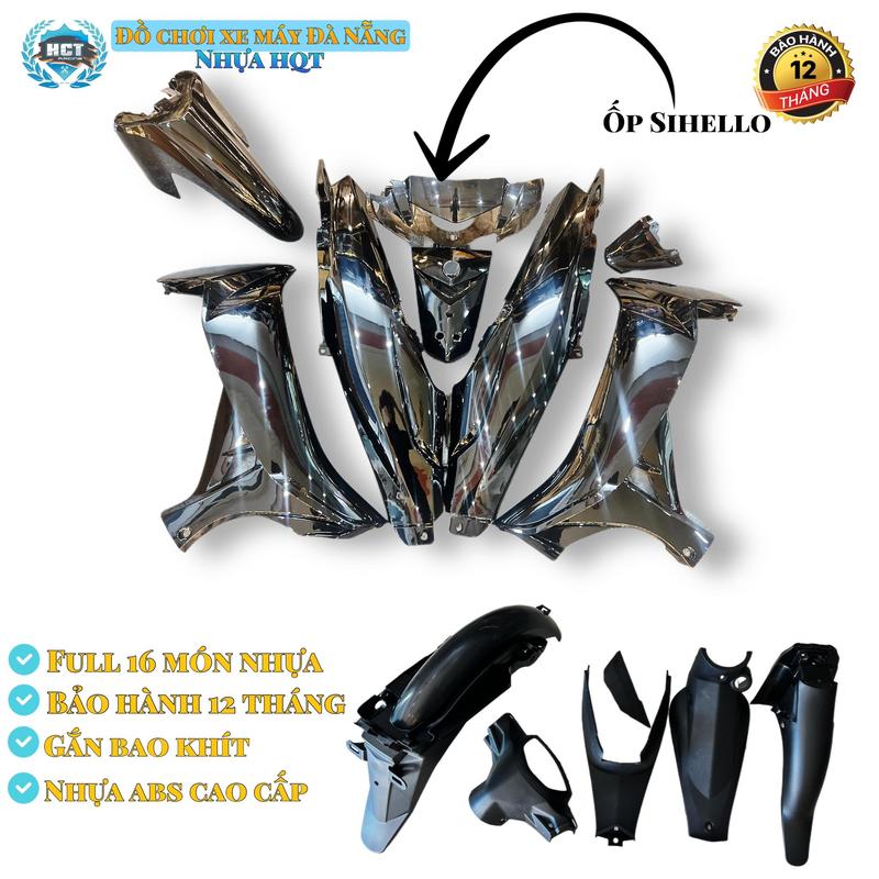 Dàn áo SIRIUS Nhựa trắng nguyên sinh / Bảo hành 12 tháng ( LƯU Ý SẴN ỐP SIHELLO CHO CHÓA 2 TẦNG... ) gắn Chóa Nhỏ - nạ 3 lỗ . TẶNG KÈM TEM 3 lớp + bao tay logo mèo Phụ Kiện Phụ Tùng