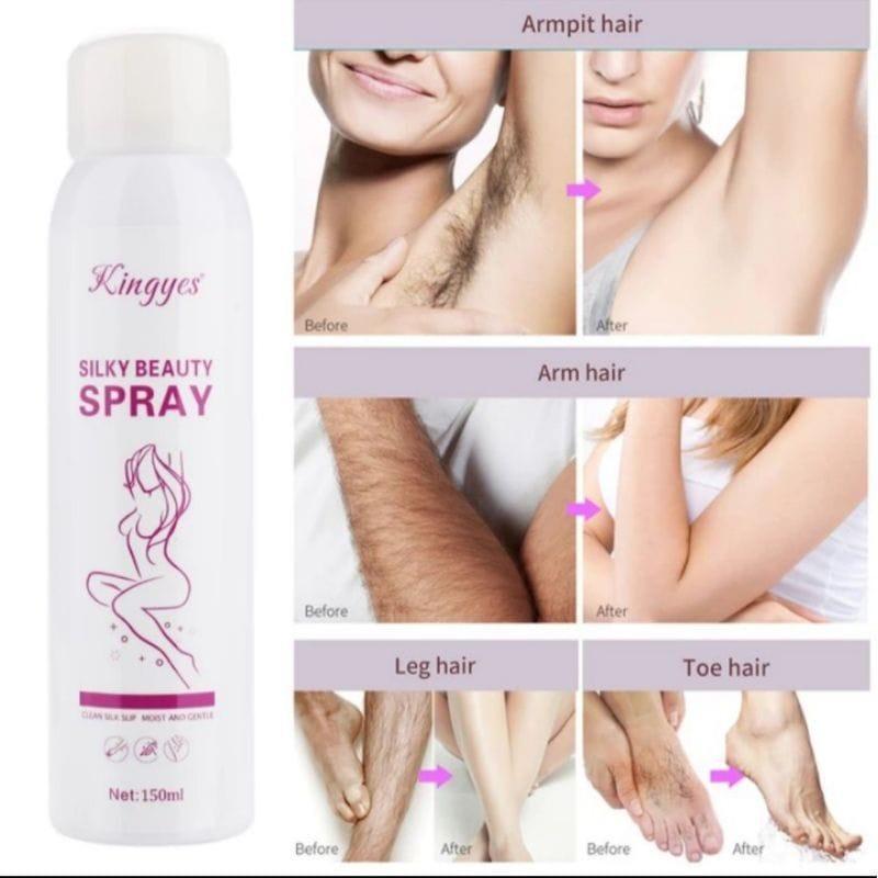 Perontok Bulu Kingyes Hair Removal Foam 150ml Spray Semprot Penghilang Bulu Ketiak Kumis Kaki Tangan Tanpa Rasa Sakit - Pencabut, Jenggot Wax 1