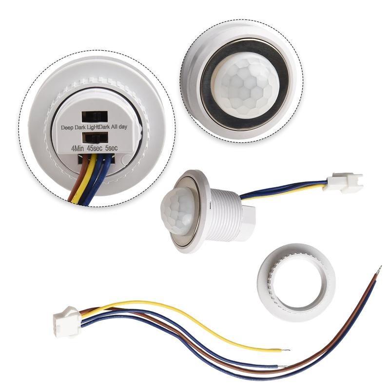 1Pcs  Adjustable PIR Detector Infrared Motion Sensor Switch AC110-240V 1