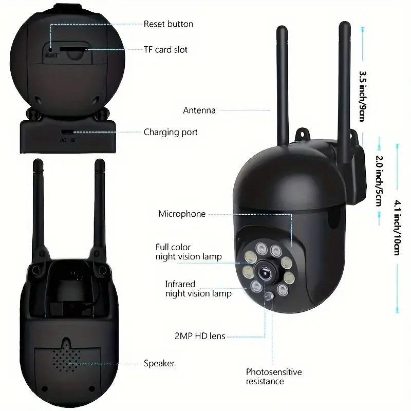 Wireless Security Camera, WiFi Monitoring Camera with Infrared Night View Function, 1080P HD WiFi Monitoring Camera 1