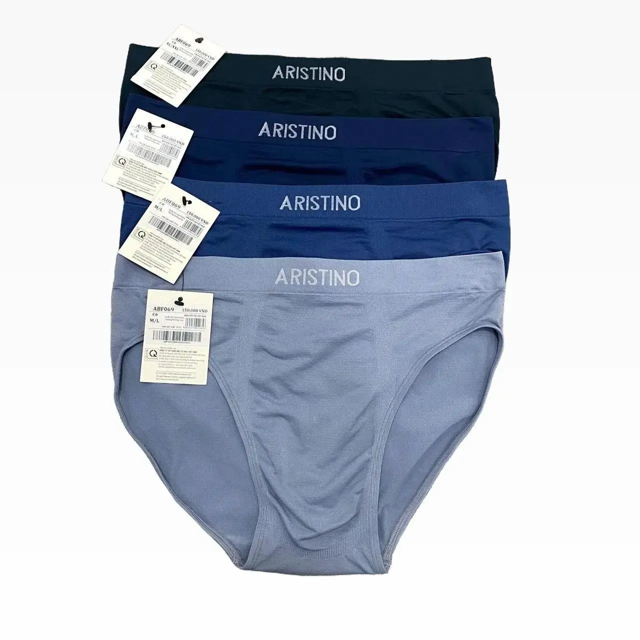 Combo 3 Quần lót nam Aristino ABF069 Boxer Menswear Sịp Quần Boxer co giãn 4 chiều công nghệ không dường may , chất liệu thoáng khí khô nhanh, mềm nhẹ Thun mát, thấm hút mồ hôi,