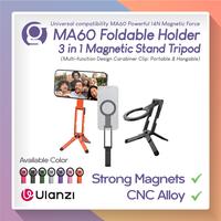 Gambar ULANZI MA60 Ultra-Slim Foldable Phone Carabiner Tripod w/ 2-Magnetic Multifungsi (Handheld, Stand, Overhead, Multi Angle Mode) for Magsafe HP MA 60 - Pink dari G-Rex Kota Administrasi Jakarta Barat 1 Tokopedia