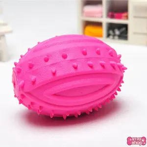 Interactive Dog Soccer Ball with Spikes and Sound, TPR Material Chew-Resistant Toy for Large Medium Dogs, Stimulates Physical Activity, OPP Packed