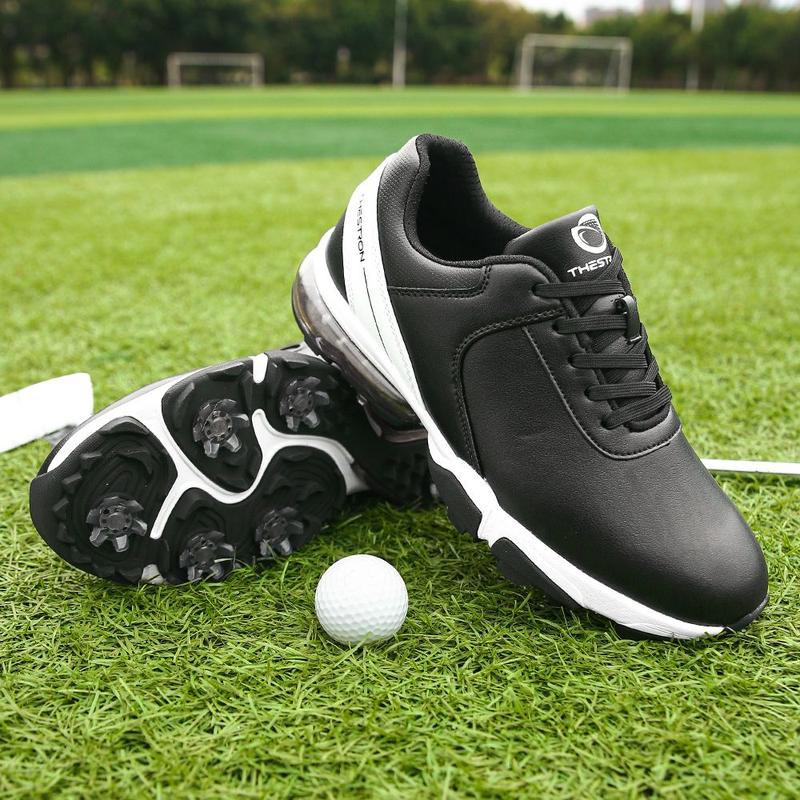 Product Introduction of New Breathable Men's Golf Shoes Professional 8 Studs Large Size Waterproof Non-slip Lightweight Casual Sports Shoes XZ25044 19