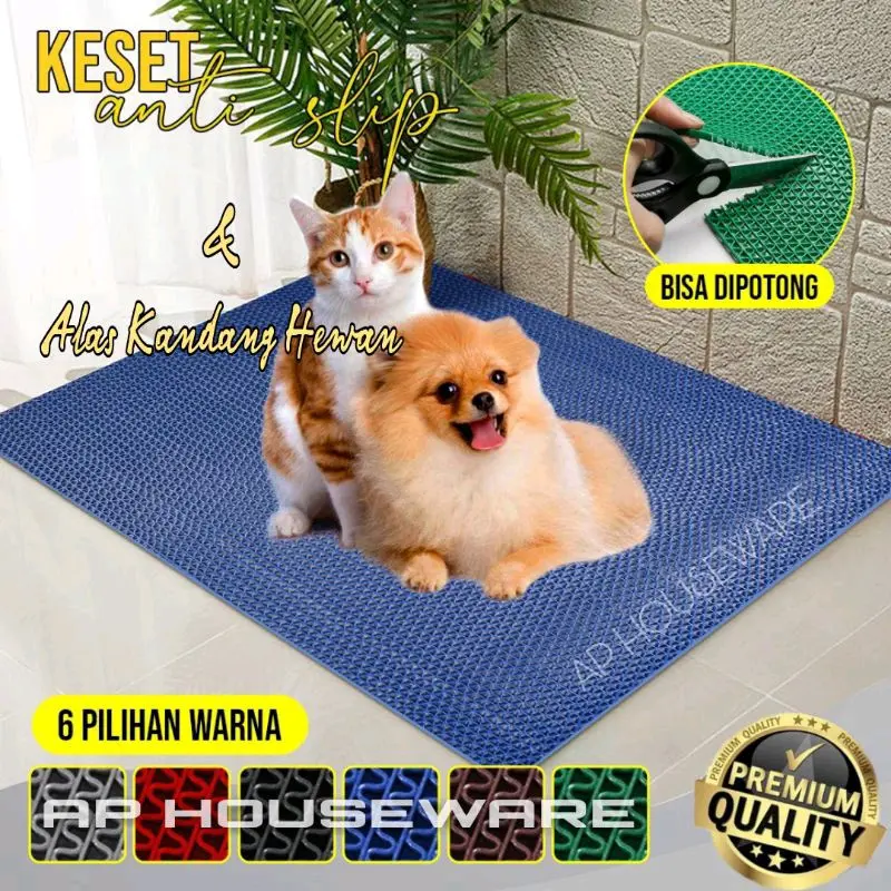 ALAS KANDANG HEWAN || KUCING ANJING REPTIL TORTO KURA || KARPET JARING