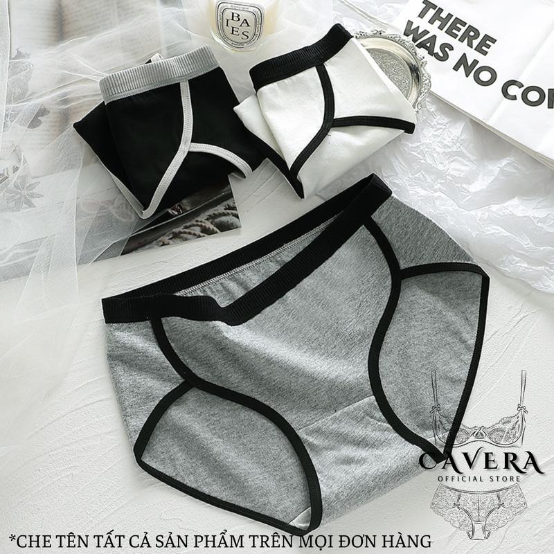 Quần lót nữ Cotton cạp vừa đáy may kháng khuẩn siu thoáng siu xinh Cavera L3278 Women Voi 3