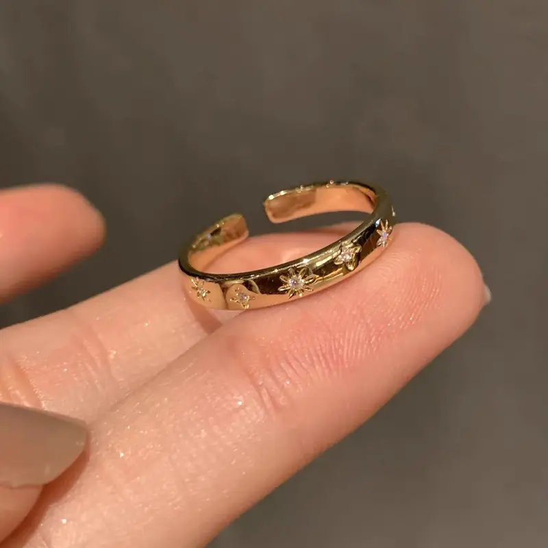 Nhẫn Tráng Men, Phong Cách Pháp, Thiết Kế Đặc Biệt Cho Bộ Đồ Nữ, Giá Cả Phải Chăng, Sang Trọng Và Thanh Lịch, Nhẫn Ngón Trỏ Cổ Điển Cao Cấp, Lười Biếng 6