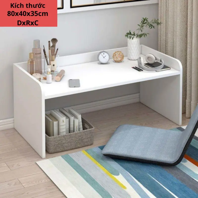 Bàn Làm Việc Ngồi Bệt - Bàn Học Ngồi Bệt Chất Liệu Gỗ MDF Cao Cấp Kiểu Dáng Đơn Giản 3