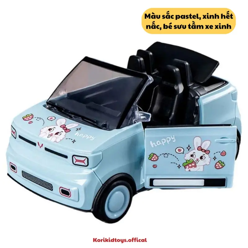 Đồ chơi xe ô tô thể thao mui trần chạy đà dễ thương, mô hình xe tăng ngầu đét cho bé car toy 3