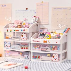 ขั้นวางเครื่องสำอางค์​3ชั้น 2ชั้น อุปกรณ์เเต่งหน้า กล่องเก็บอเนกประสงค์​มีลิ้นชัก