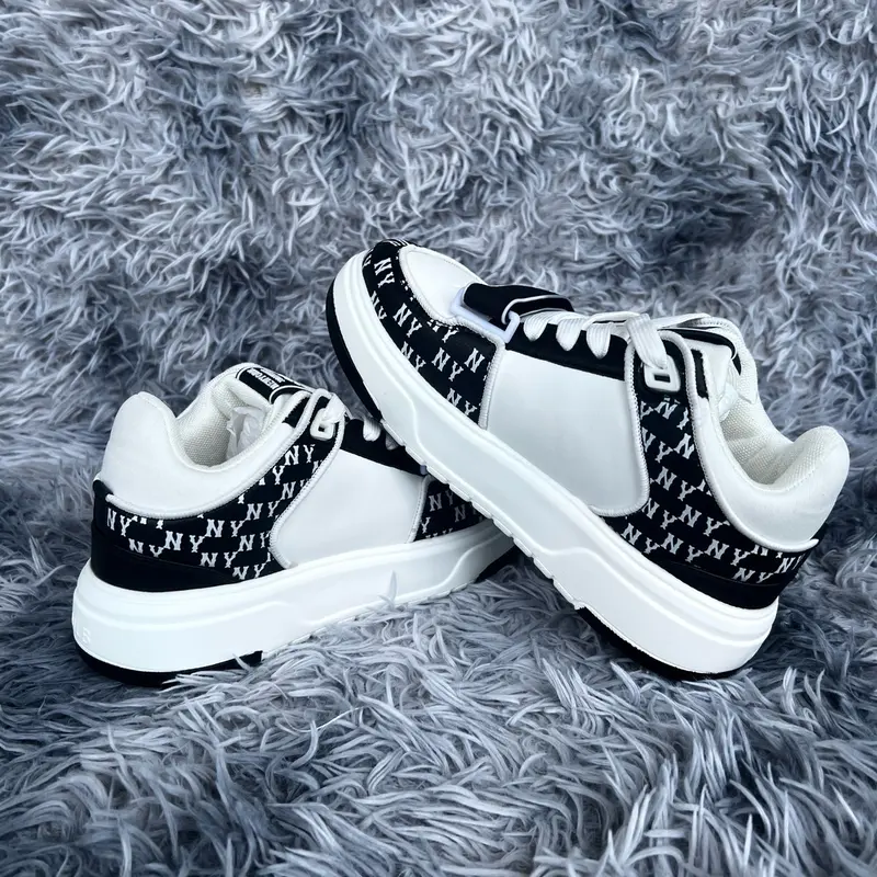 Giày sneker thể thao nam nữ  chunky liner mid N**I đen 0