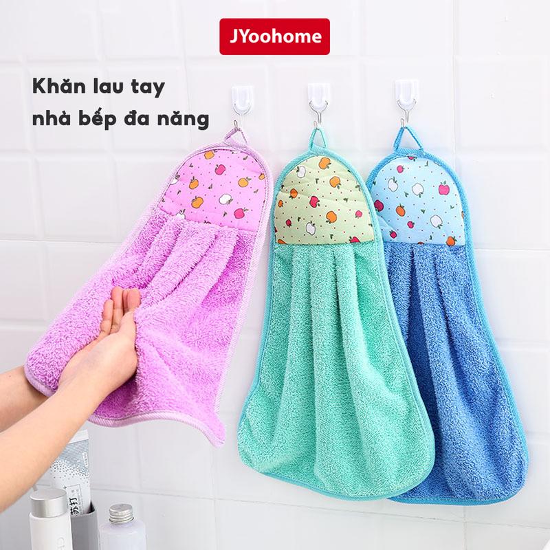 COMBO 5 Khăn lau tay nhà bếp đa năng JYoohome Vải cotton mềm mại, Khăn lau bát đũa treo trường siêu thấm Làm Sạch