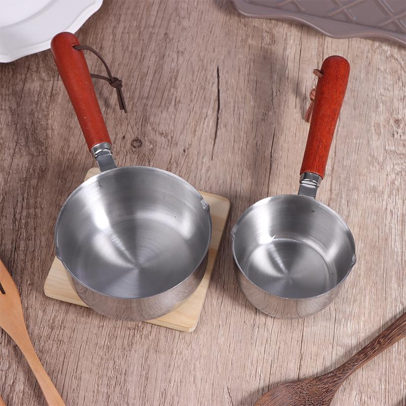Nồi Dầu, Kích Thước Nhỏ, Được Làm Bằng Thép Không Gỉ 410, Nồi Sữa Nóng, Chảo Nhỏ Để Luộc Bơ, Nồi Tan Chảy, Thích Hợp Để Làm Ấm Bơ, Chảo Nhà Bếp 8