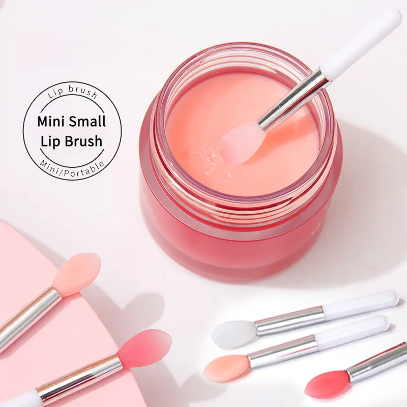 Mini Silicone Lip Brush - Precise Lipstick/Lip Gloss Applicator | Portable & Hygienic (5 + Colors)