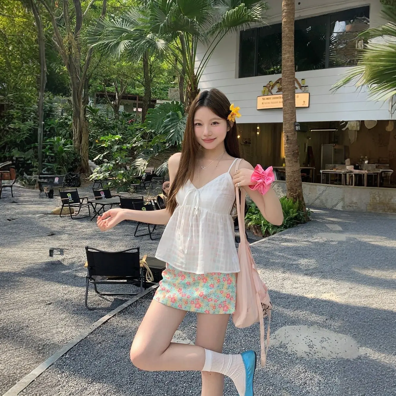 Chân Váy Midi, Phong Cách Cổ Điển Mỹ In Đầy Màu Sắc, Dành Cho Nữ, Xu Hướng Ins Mới Mùa Xuân Hè 2025, Chân Váy Ngắn Bodycon Chữ A Dễ Phối Đồ