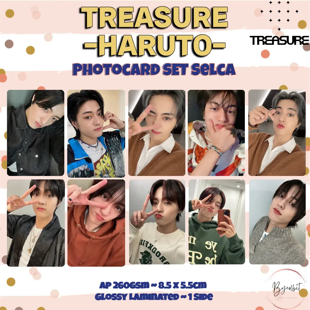 Photocard TREASURE set 10 pcs