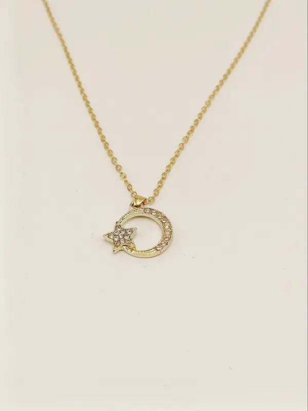 Star Design Pendant Necklace for Women, Fashion Jewelry for Party, Daily Clothing Decor, Trendy All-match & Exquisite Jewelry for Birthday Gift 2
