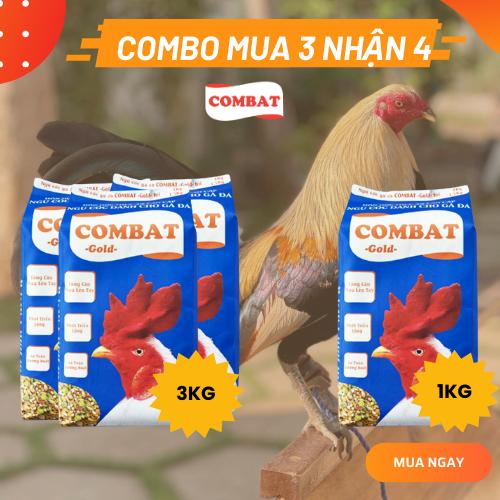 [COMBO MUA 3 NHẬN 4] Mua 3kg ngũ cốc gà đá Tặng thêm 1kg. Thức ăn dành cho gà đá, gà chọi, gà nòi, gà lông, gà đòn,... cung cấp đầy đủ dưỡng chất cho chiến kê