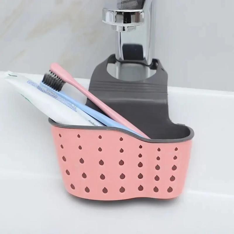 Multifunctional Sink Hanging Drain Storage Basket, Faucet Sponge Holder, Kitchen Storage Basket 3