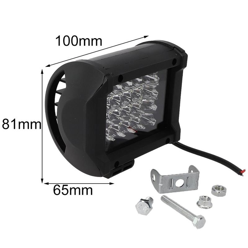 Thanh đèn LED làm việc, 4 inch, 72W, Đèn combo thể thao, Thích hợp cho lái xe Offroad và xe tải, Màu trắng 3