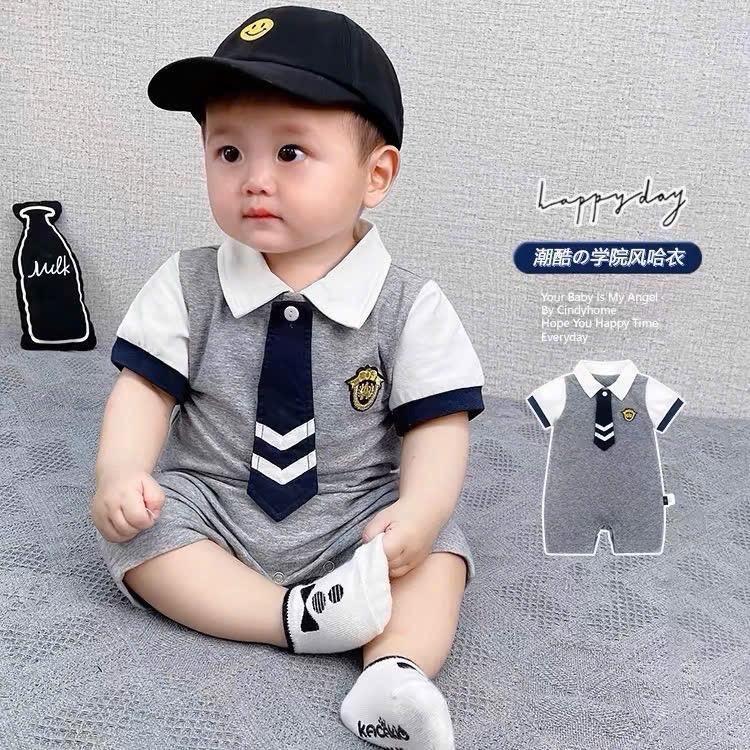 sét body công tử xịn đẹp cho bé trai ️️️ chất liệu tăm đũa cotton hàng đẹp  mềm mát - thấm mồ hôi- ri5:5-12kg 0