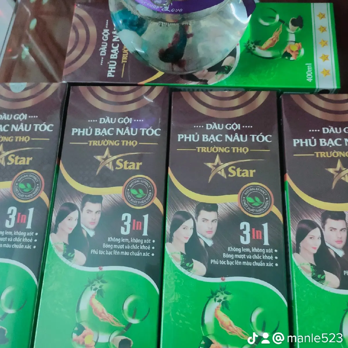 dầu gội phủ bạc TRƯỜNG THỌ từ thảo dược thiên nhiên