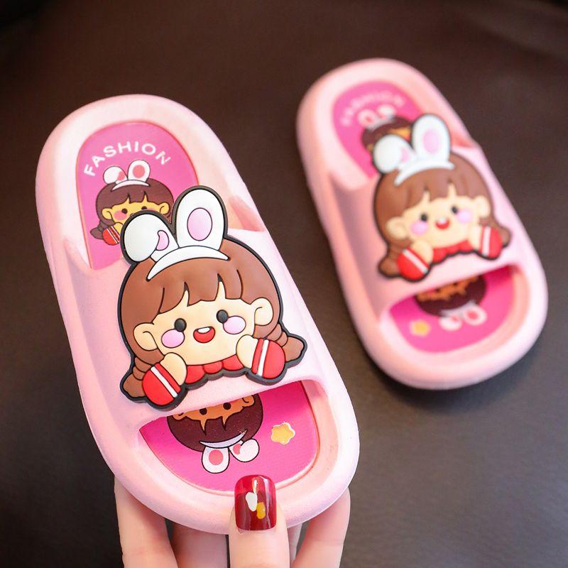 025 Dép trẻ em chống trượt bé gái dâu tây siêu mềm bé gái dễ thương công chúa dép Sandal Voi 4