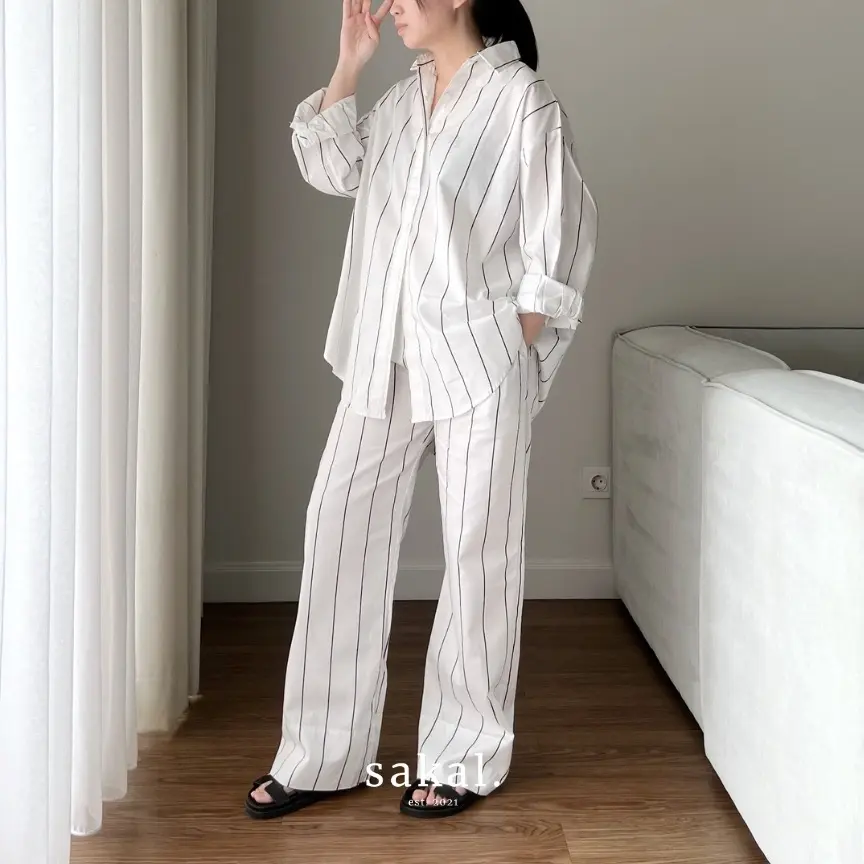 SAKAL Oversized Long Poplin Set |  Setelan  Wanita