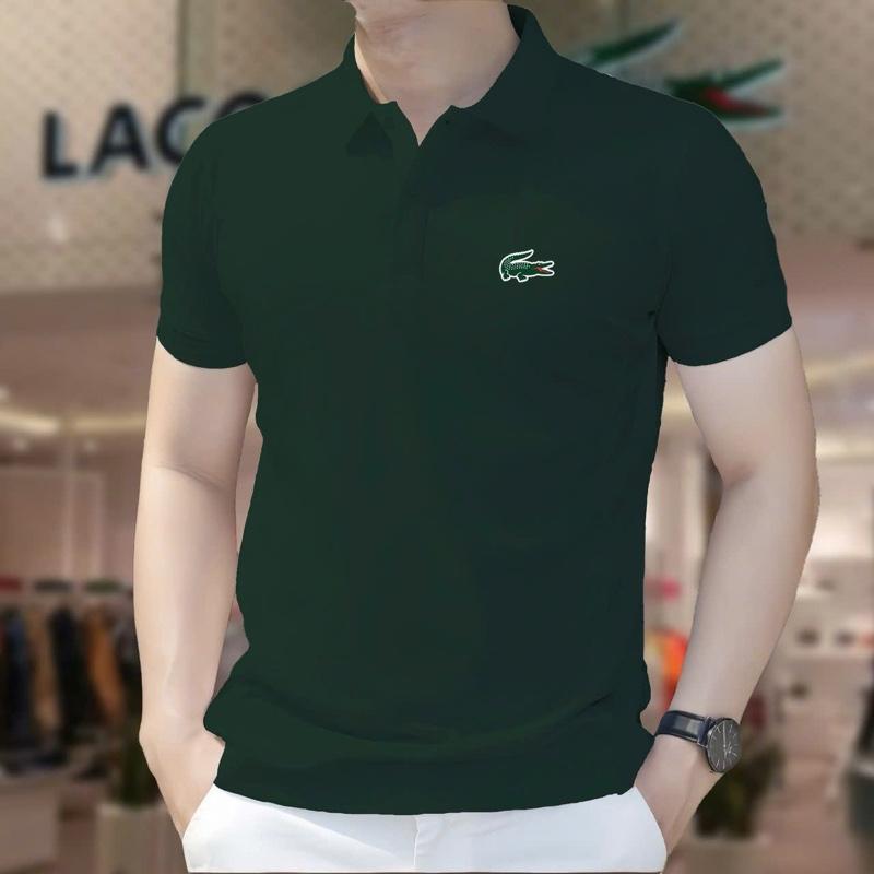 Áo Polo Nam Tay Ngắn Cotton Co Giản Nhẹ - Hàng Mới Nhất - Menswear, Ngăn Tay, Có Cố - Shirt 6