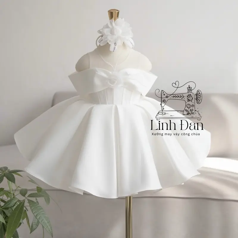 Váy công chúa Linh Đan thiết kế cực sang cho bé yêu - Hàng chính hãng