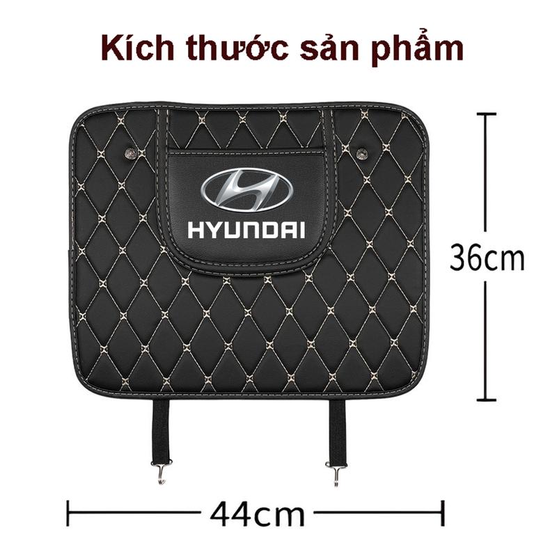 Tấm Chắn Lưng Ghế Ô Tô Da PU - Đệm Lót Bảo Vệ Lưng Ghế Ô Tô Có Logo Theo Hãng Xe, Chống Thấm Nước, Chống Trầy, Chống Bẩn 7