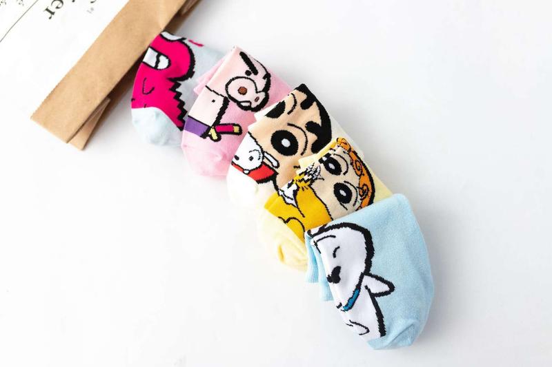 Product Introduction of South Korea Flat Sock Children's Xiaoxin Cartoon Women's All Cotton Socks Japanese Cute Cartoon Socks New Trendy Socks Lady Comfort Lingerie 5