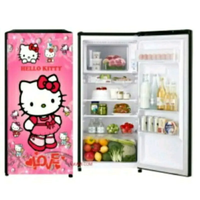 WALLPAPER STIKER KULKAS 1 PINTU 4