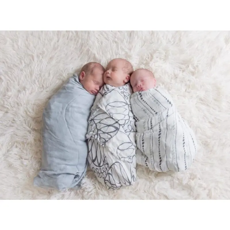bedong bayi muslin jumbo 120*120 bahan katun bamboo motif random pilih motif di live Newborn Tidur feeding seat newborn 5