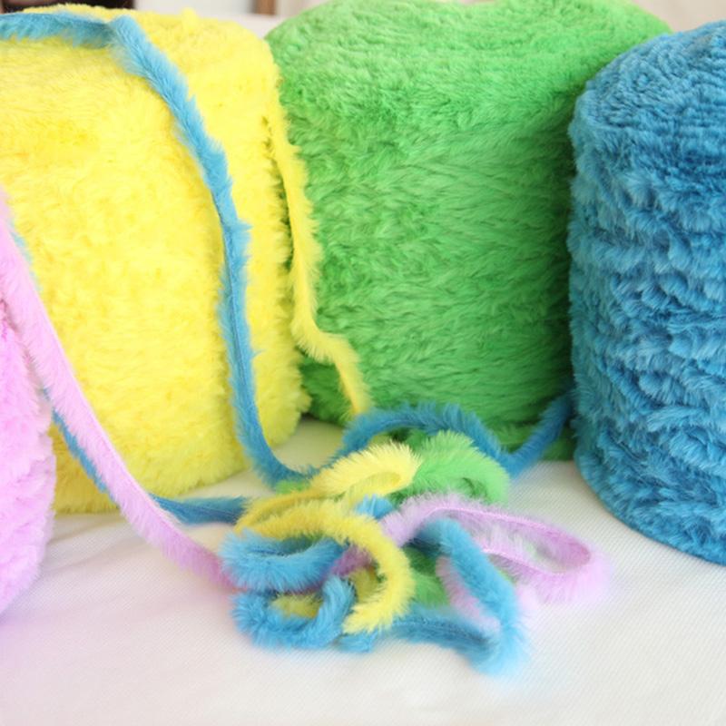Product Introduction of Xinyi3 50g/Roll Hand Knitting Wool Yarn Mink Yarn Thread Faux Fur Crochet Weaved Fluffy Baby Clothes Crochet Sweater Scarf 25
