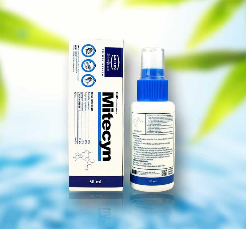 Product Introduction of Chai xịt nấm viêm da FUNGIKUR và MITECYN chuyên cho thú cưng chó mèo nex  grad 12
