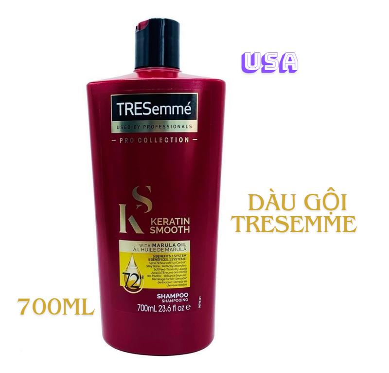 Dầu Gội TRESemme Keratin Smooth 700ml - Mái Tóc Mượt Mà Tự Tin Tỏa Sáng - Chuẩn Hàng Mỹ