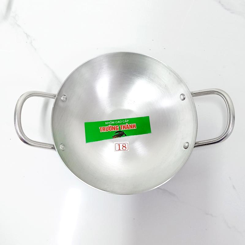 Combo 3 chảo nhôm (16cm,18cm,22cm) loại dày lòng sâu tráng bánh xèo, xào chính hãng giá rẻ - Hunghome 7