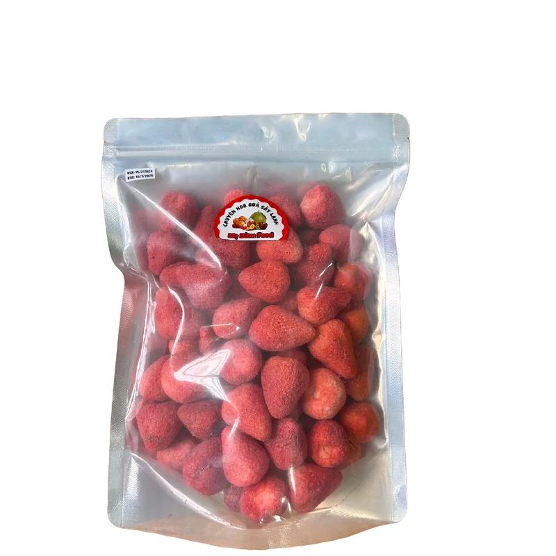  TÚI DÂU TÂY sấy khô 200gr - Dâu tuyển chọn từng quả giòn xốp chua ngọt Ăn Vặt 