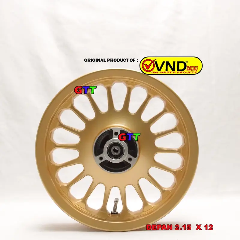 VELG RACING VND ROULLETE RING 12 YAMAHA MIO MIO M3, SOUL GT125, FINO 125, MIO Z, XRIDE 125 Accessories Gold 4