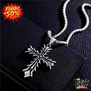 สร้อยคอไม้กางเขน สไตล์ฮิปฮอปและกอธิค Y2K ทำจากเหล็กไททาเนียม สร้อยคอยาว เหมาะสำหรับผู้ชายและผู้หญิง เครื่องประดับแบบกอธิค แฟชั่น สร้อย ผู้หญิง