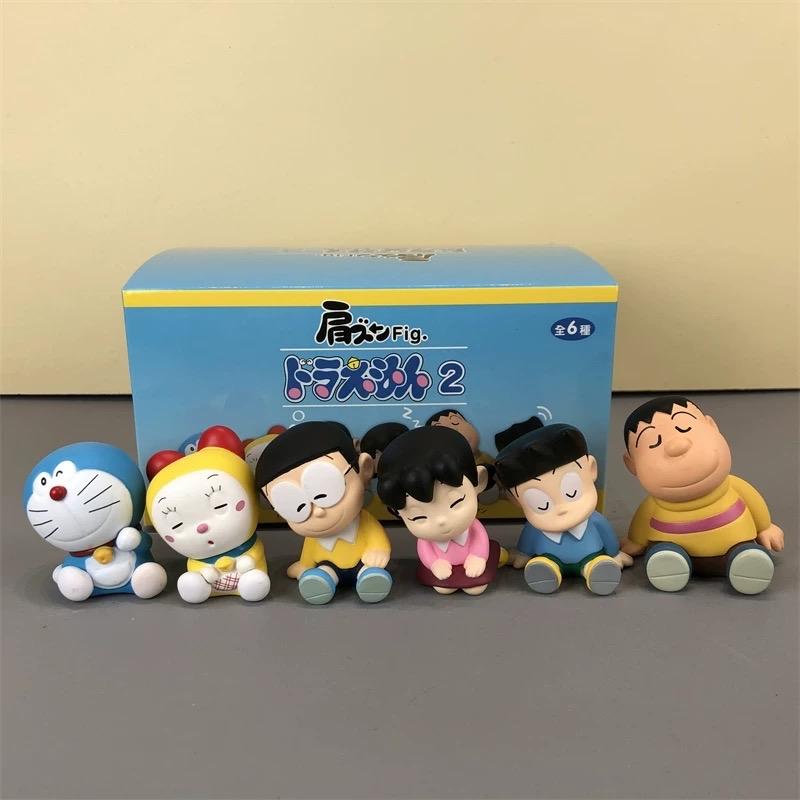   ẢNH TỰ CHỤP  HÀNG CAO CẤP  Blindbox Doreamon và các người bạn Doremi Nobita Xuka Chaien Xeko Full box hộp màu và rất nét Toy Đồ Chơi Mô Hình 