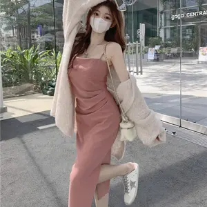 Dress Wanita DS-1608 DS-1606 Dress Panjang Dress Pendek Gaun French Mini Sexy Model Baru Sundress Mimon Home